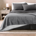 Grey Reversible Sherpa Fleece Blanket